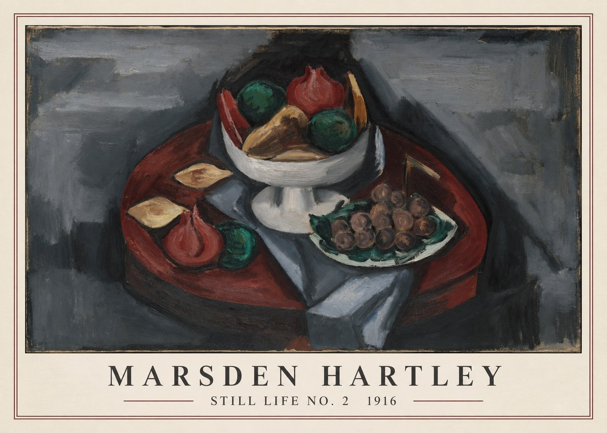 Marsden Hartley Still Life No. 2 No3 - Plakat