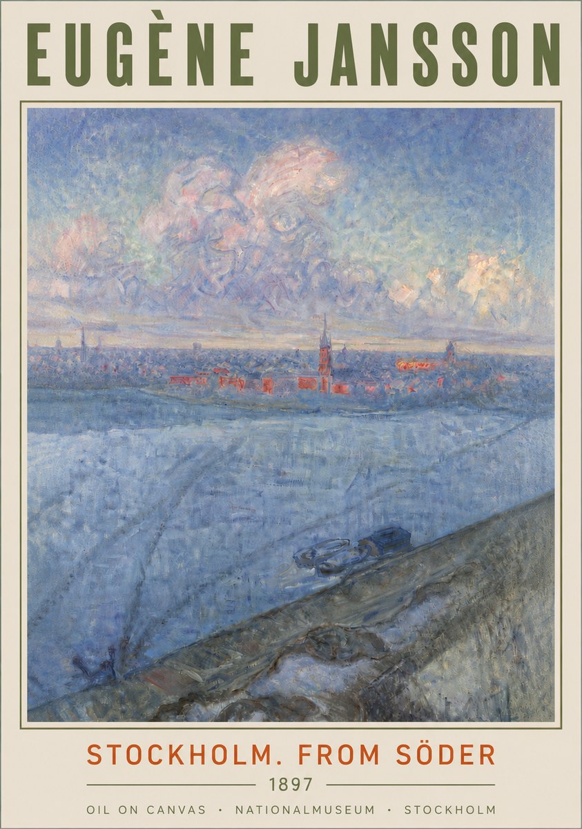 Eugène Jansson Stockholm. from Söder No4 - Plakat