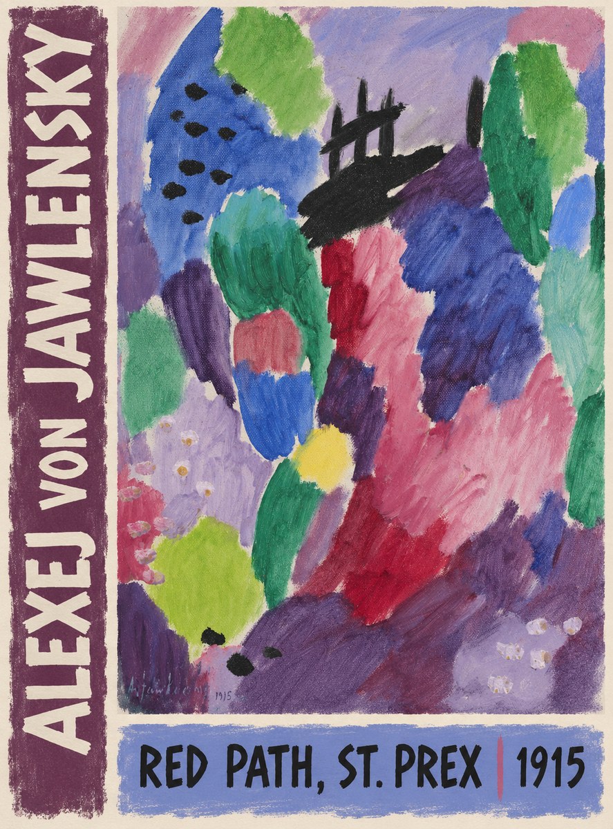 Alexej von Jawlensky Red Path, St. Prex I No3 - Plakat
