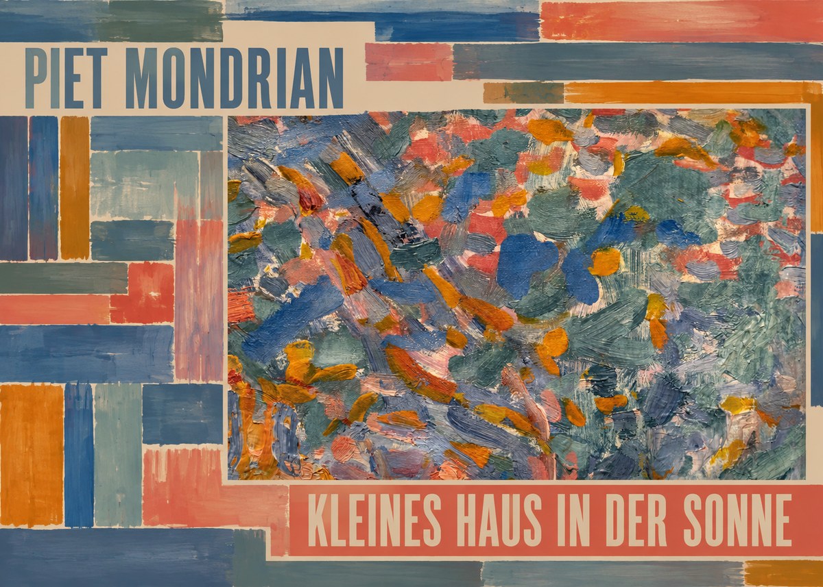 Piet Mondrian Kleines Haus in Der Sonne I No4 - Plakat
