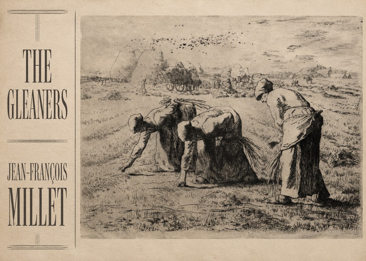 Jean-François Millet The Gleaners No2 - Plakat