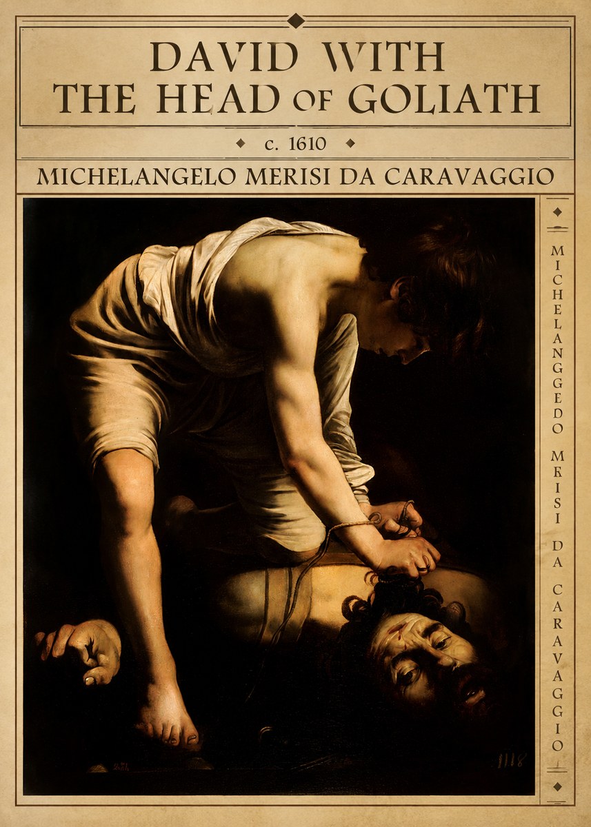 Michelangelo Merisi da Caravaggio David with the Head of Goliath I No5 - Plakat