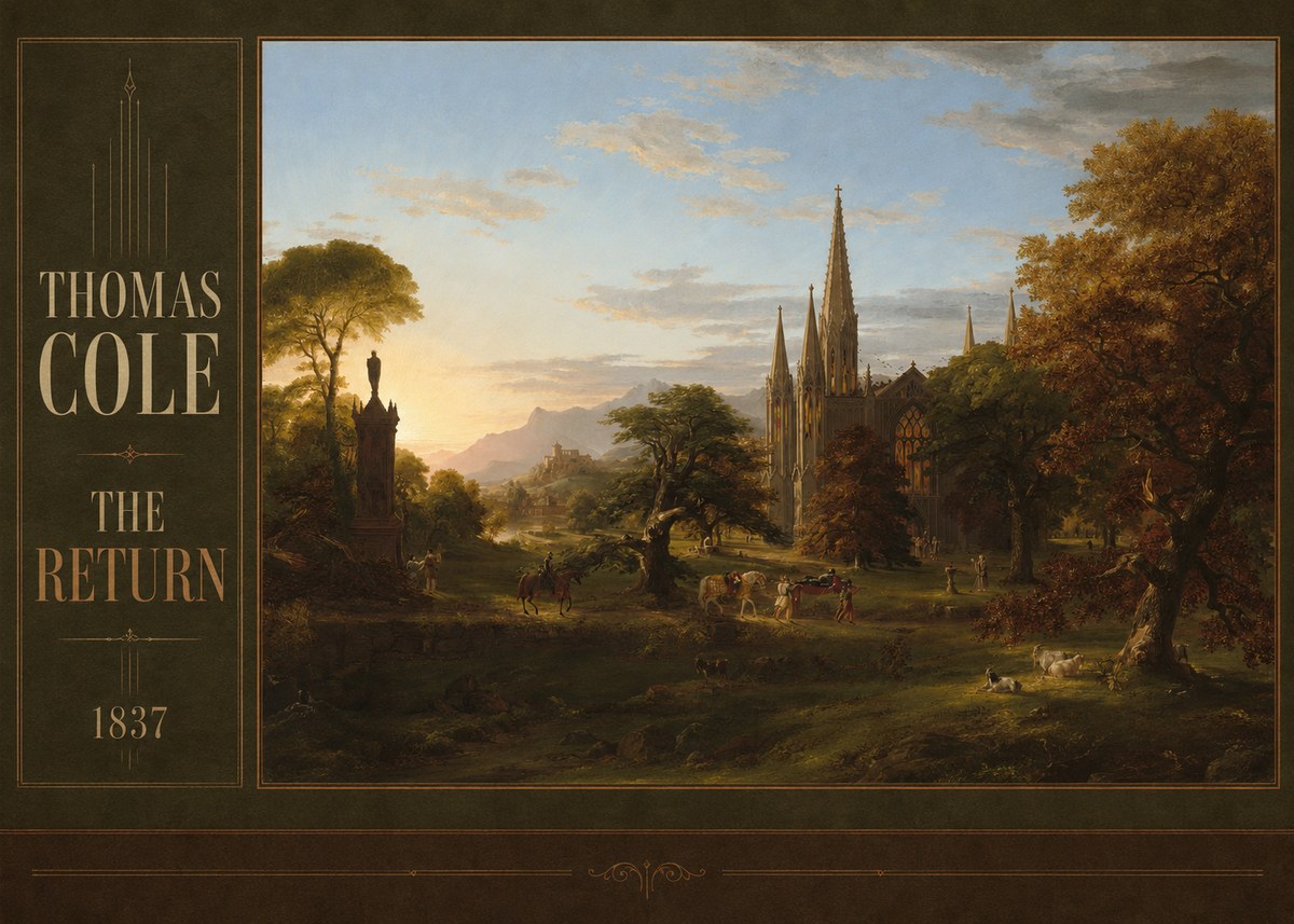 Thomas Cole The Return I No2 - Plakat