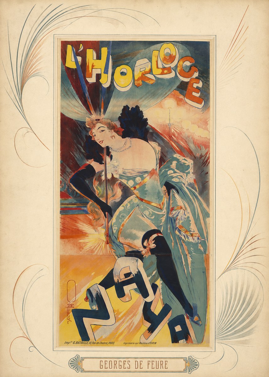 Georges de Feure L'horloge I No5 - Plakat