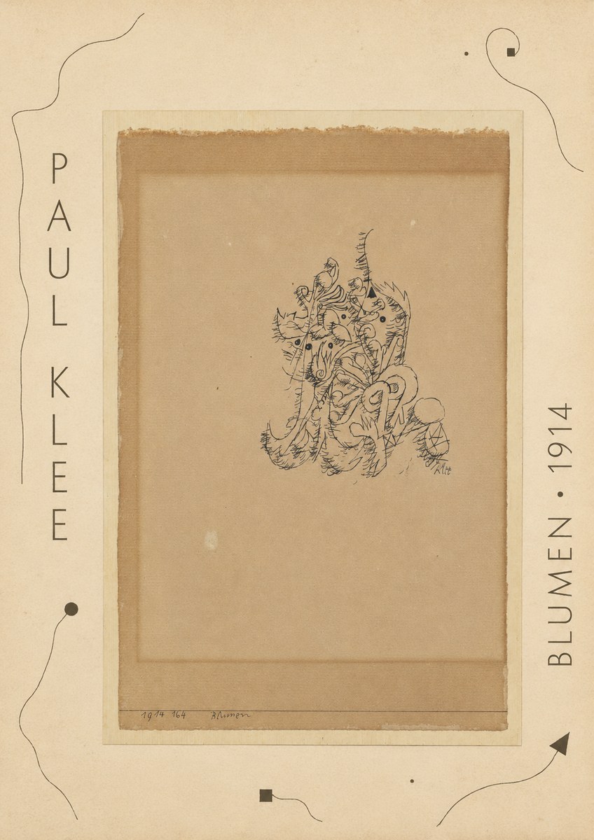 Paul Klee Blumen I No3 - Plakat