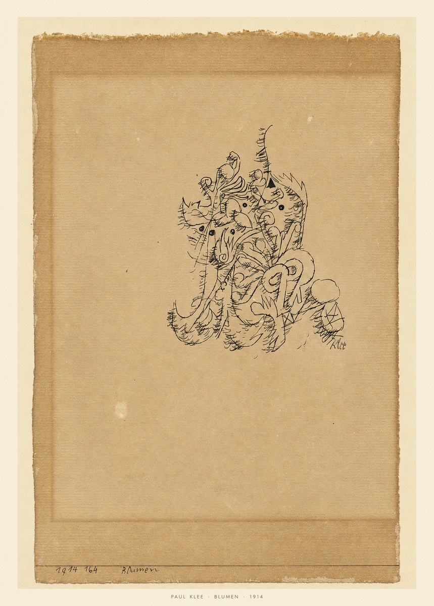 Paul Klee Blumen I No6 - Plakat