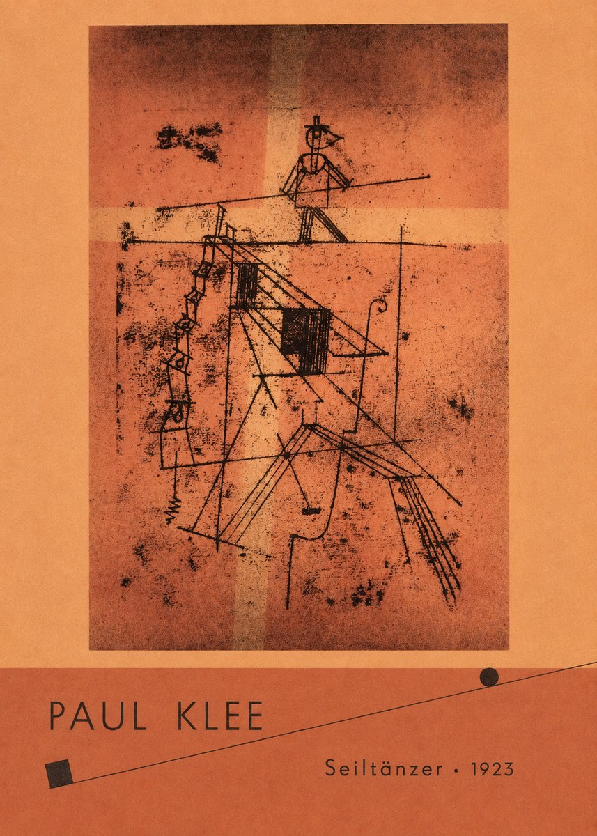 Paul Klee Seiltänzer I No4 - Plakat