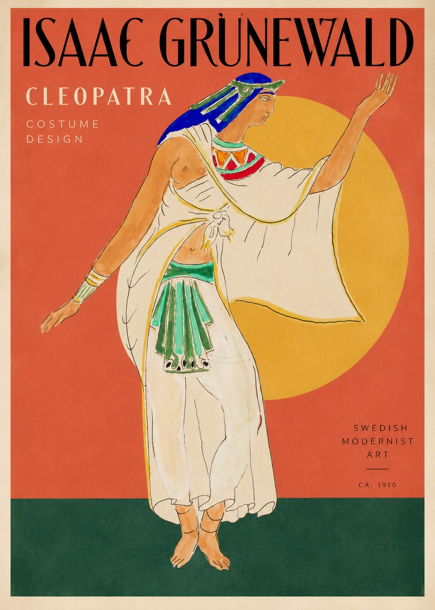 Isaac Grünewald Cleopatra - Costume Design No2 - Plakat