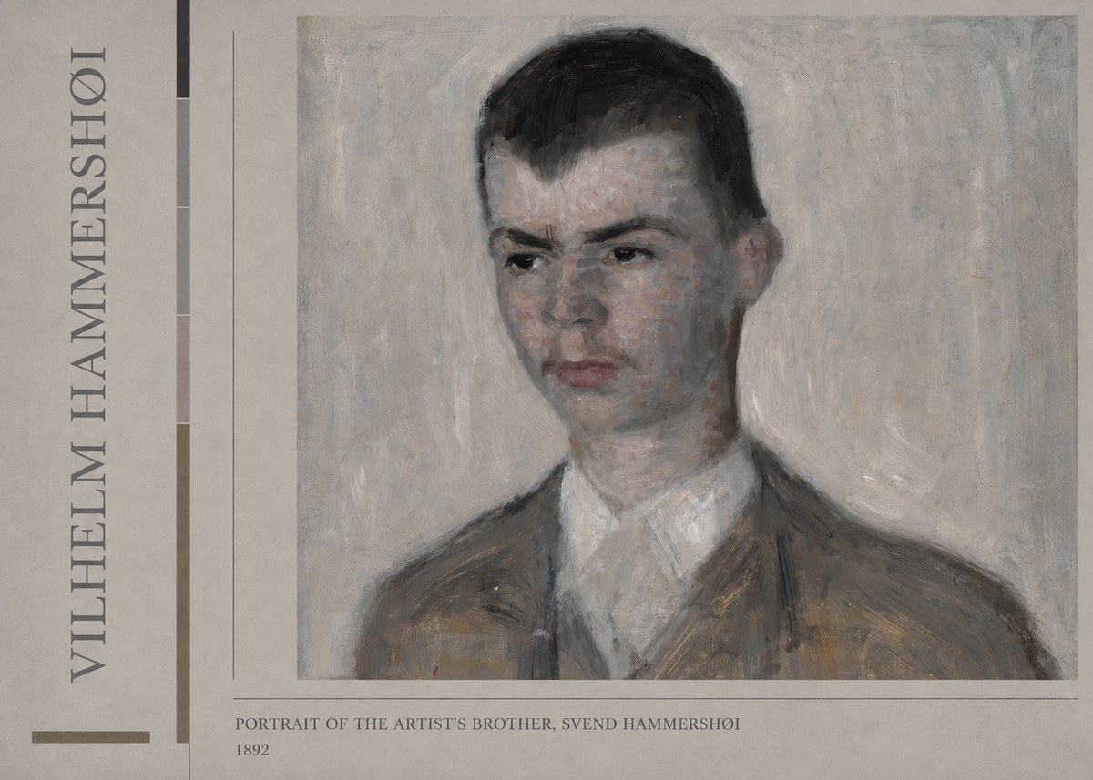Vilhelm Hammershøi Portrait of the Artist's Brother, Svend Hammershøi No3 - Plakat