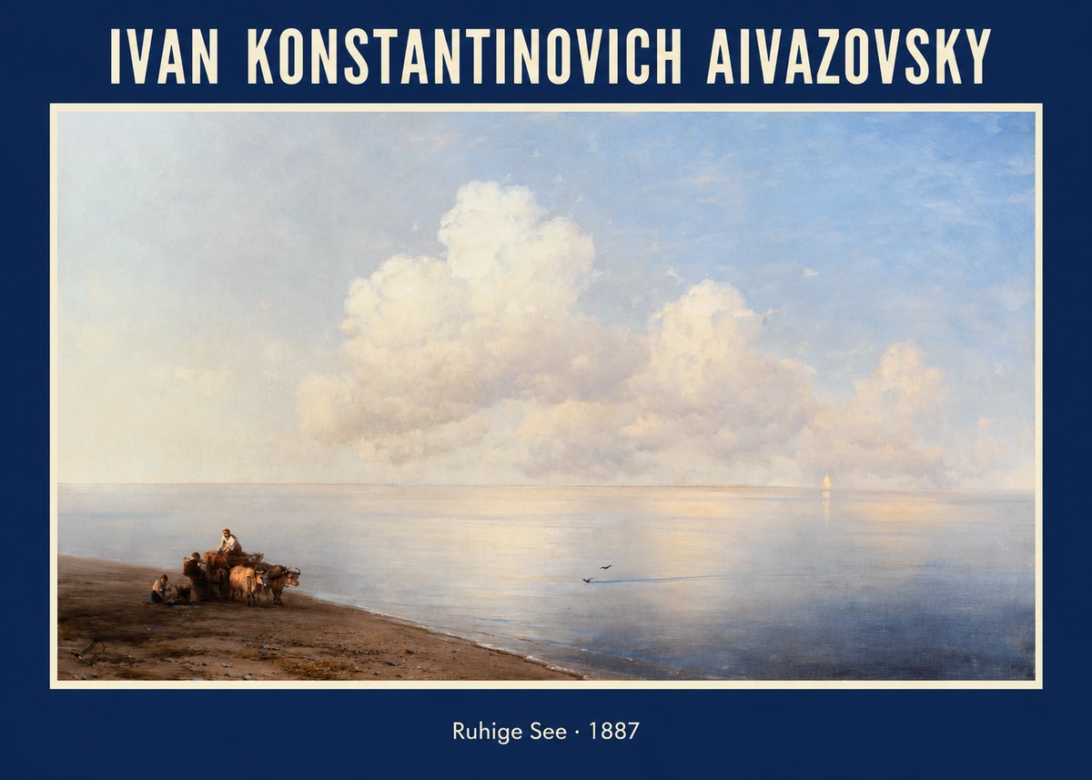 Ivan Konstantinovich Aivazovsky Ruhige See No1 - Plakat