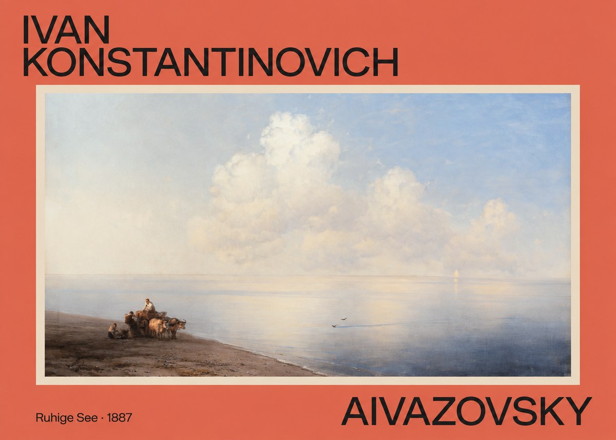 Ivan Konstantinovich Aivazovsky Ruhige See No2 - Plakat