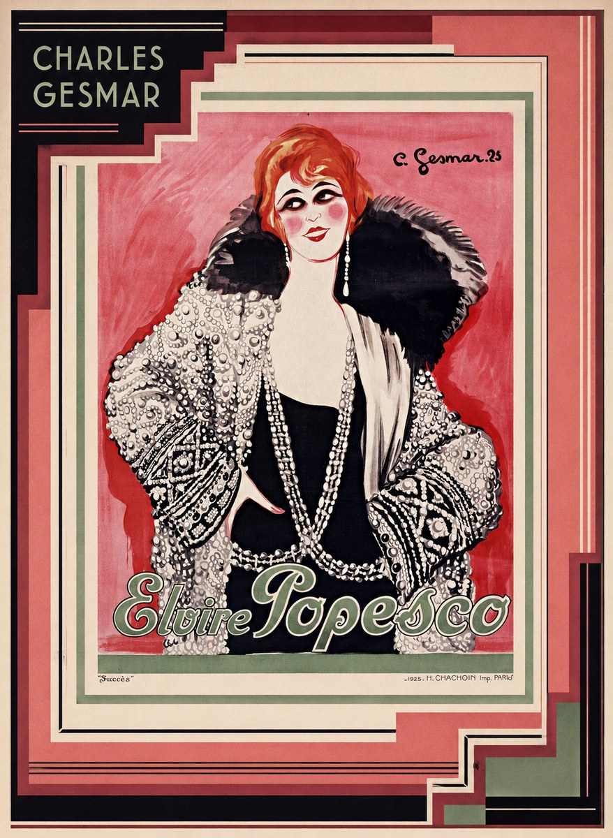 Charles Gesmar Elvire Popesco I No3 - Plakat