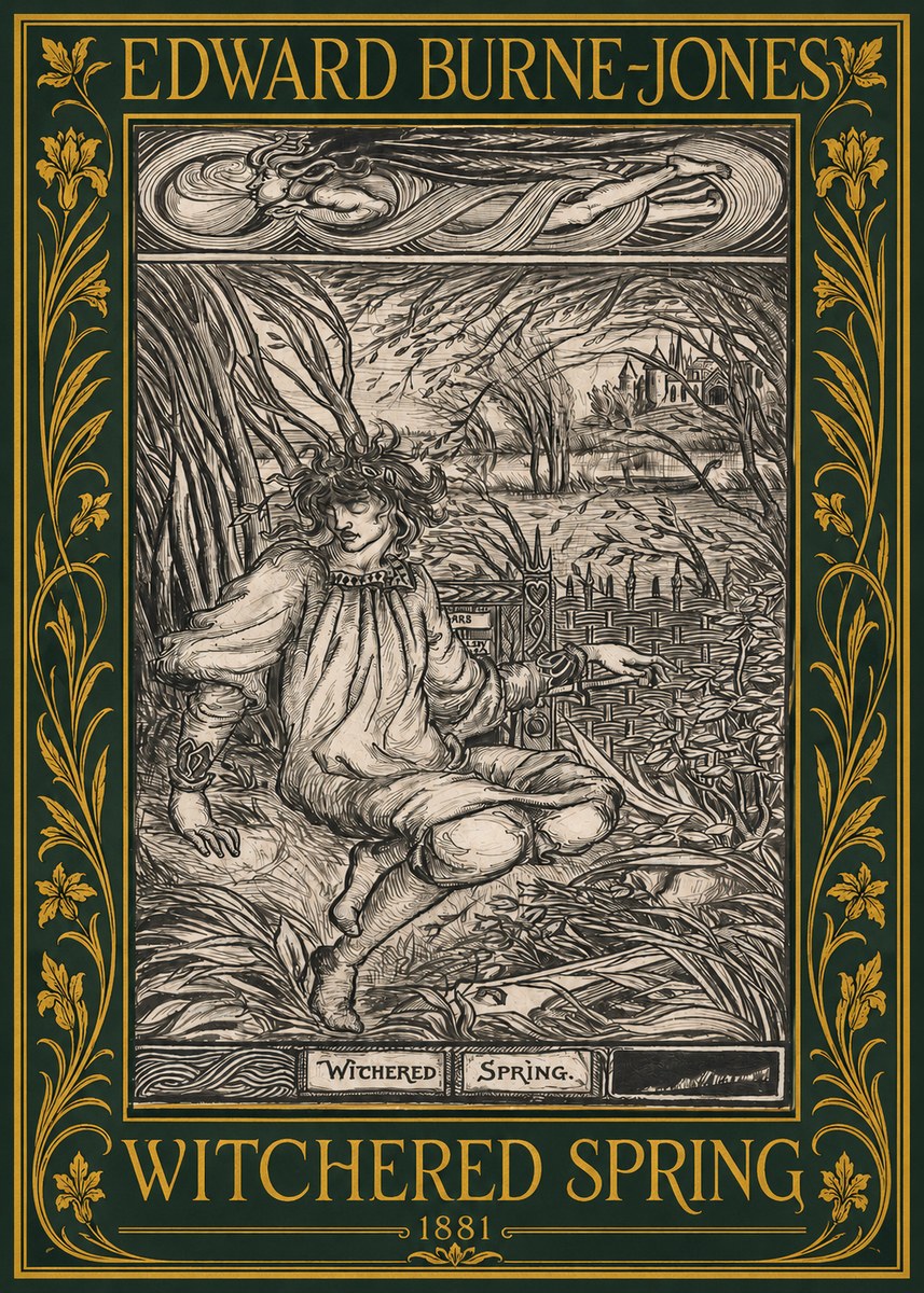 Edward Burne-Jones Withered Spring No2 - Plakat