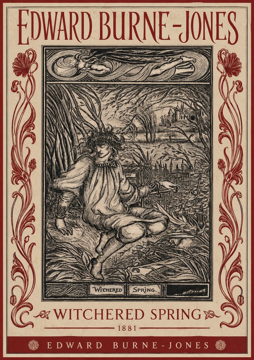Edward Burne-Jones Withered Spring No4 - Plakat