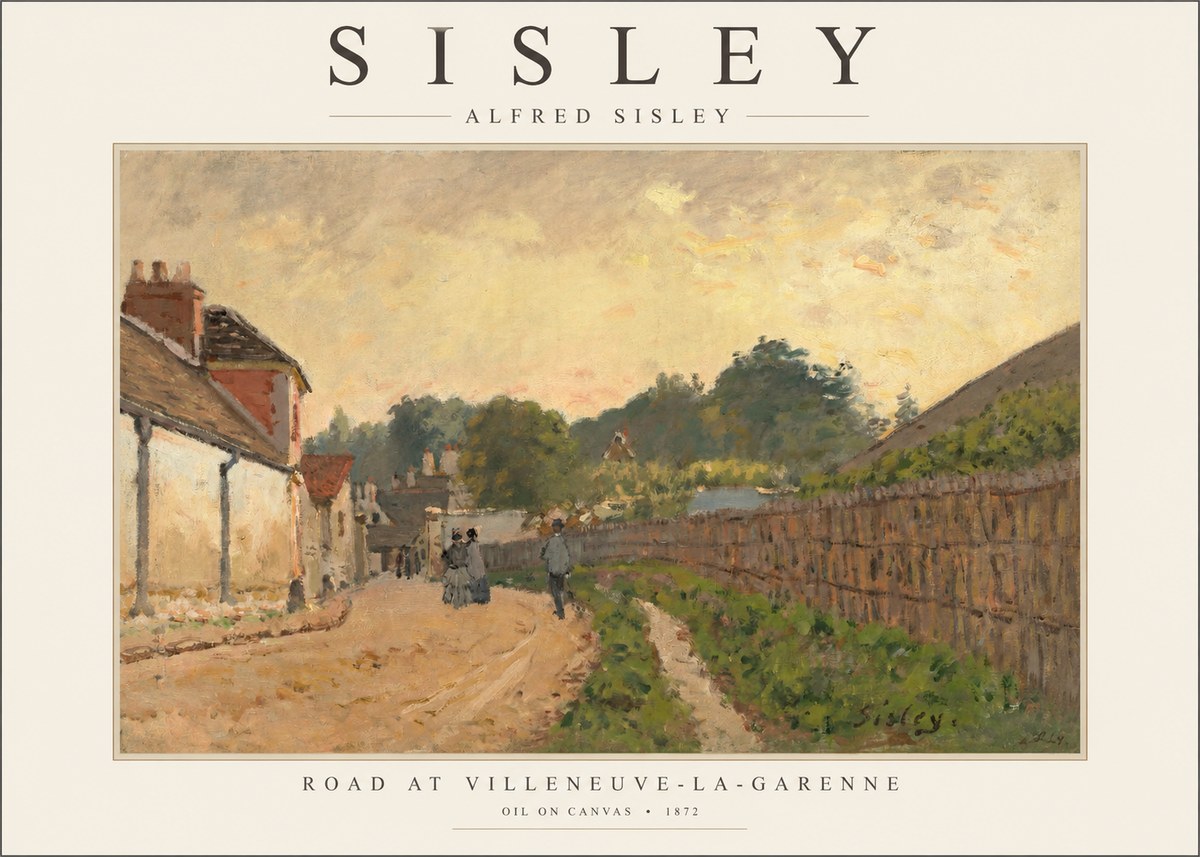 Sisley Road at Villeneuve-la-garenne No1 - Plakat