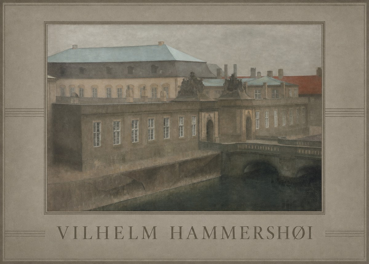 Vilhelm Hammershøi The Old Christiansborg, Late Autumn No3 - Plakat