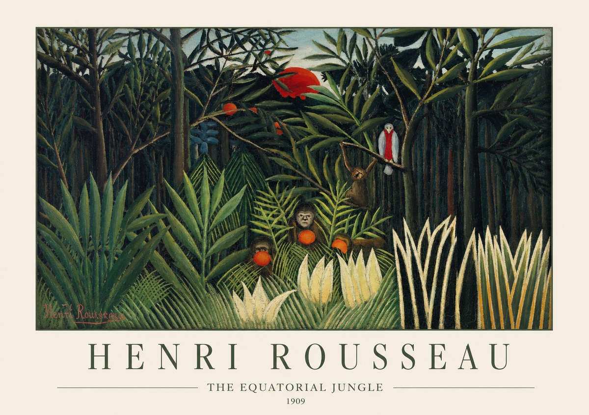 Rousseau The Equatorial Jungle I No1 - Plakat