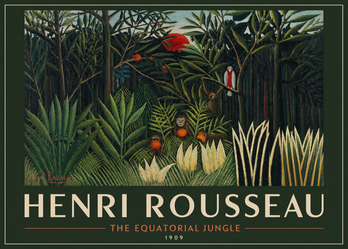 Rousseau The Equatorial Jungle I No2 - Plakat
