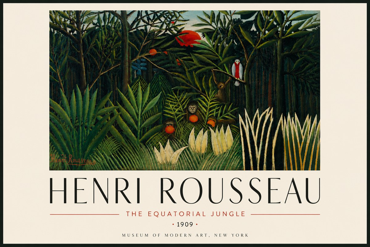 Rousseau The Equatorial Jungle I No5 - Plakat