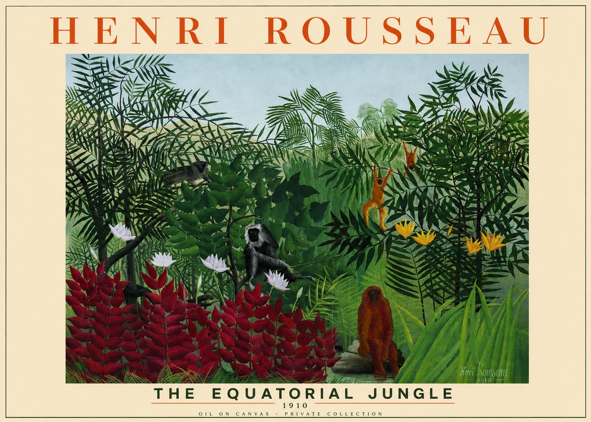 Rousseau The Equatorial Jungle II No2 - Plakat