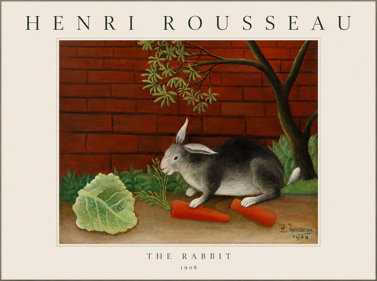 Rousseau The Rabbit No1 - Plakat