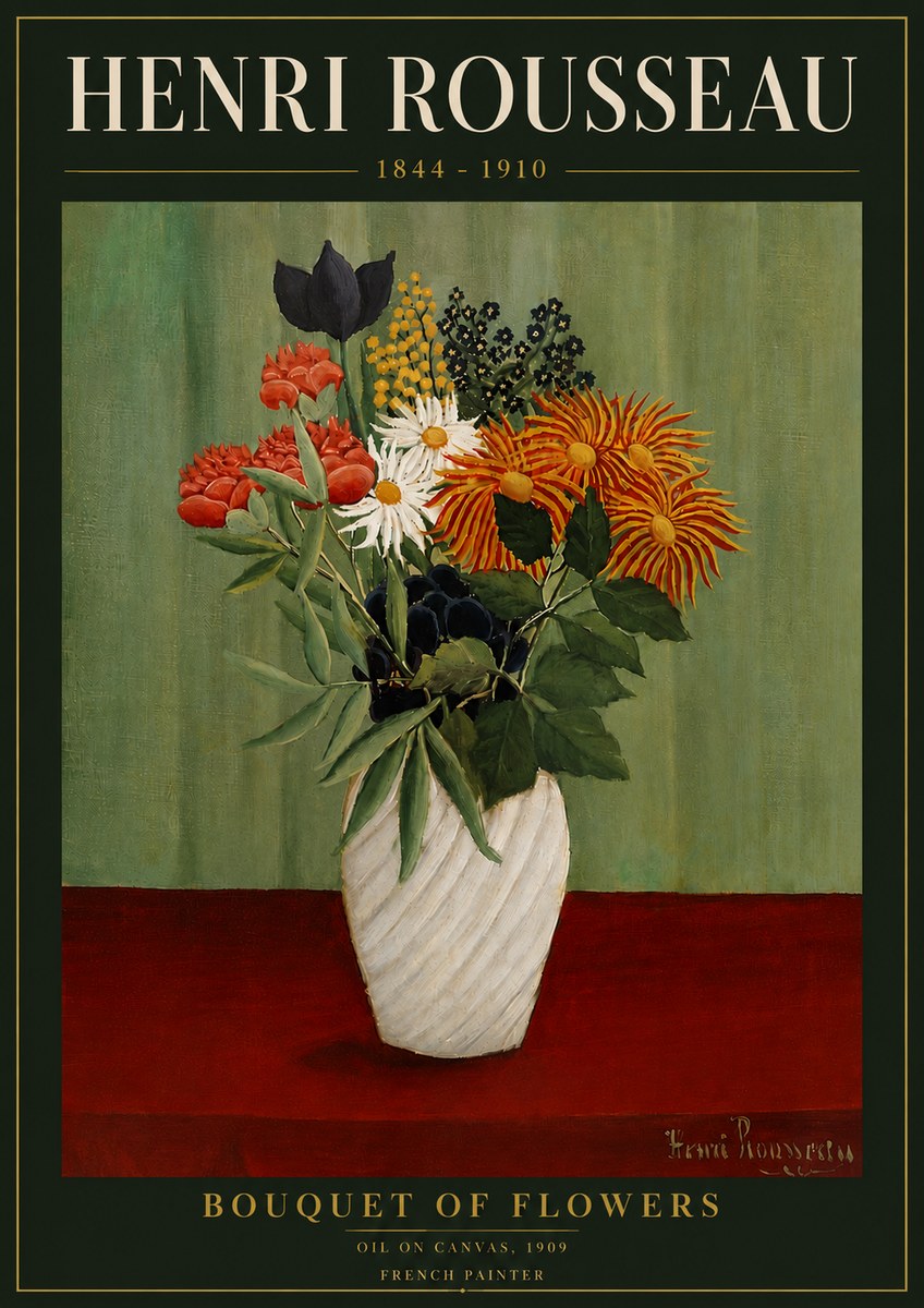 Rousseau Bouquet of Flowers No6 - Plakat