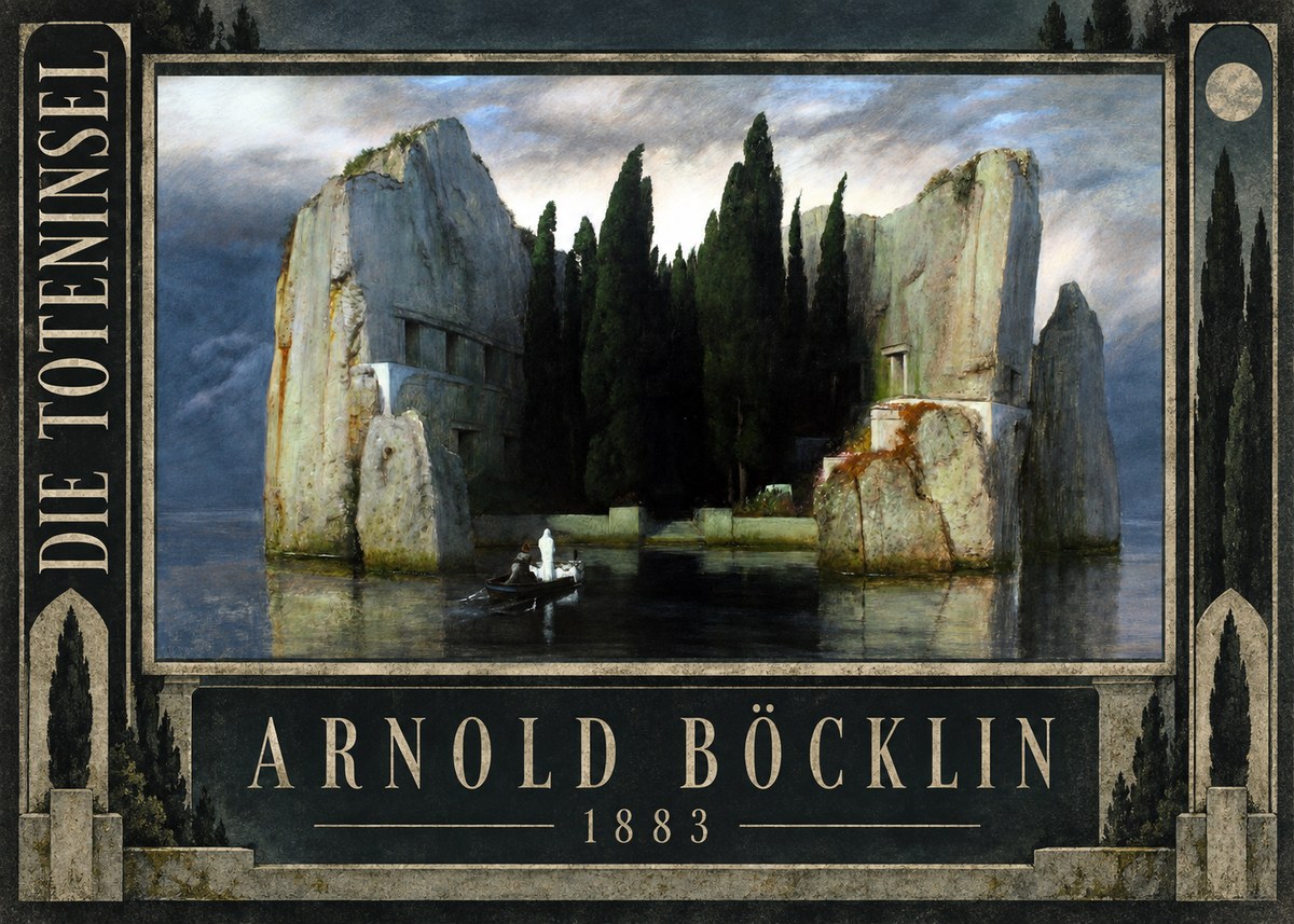 Arnold Böcklin Die Toteninsel I No2 - Plakat