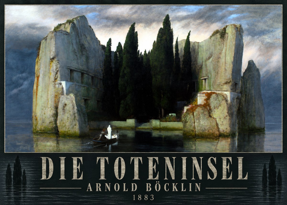 Arnold Böcklin Die Toteninsel I No4 - Plakat