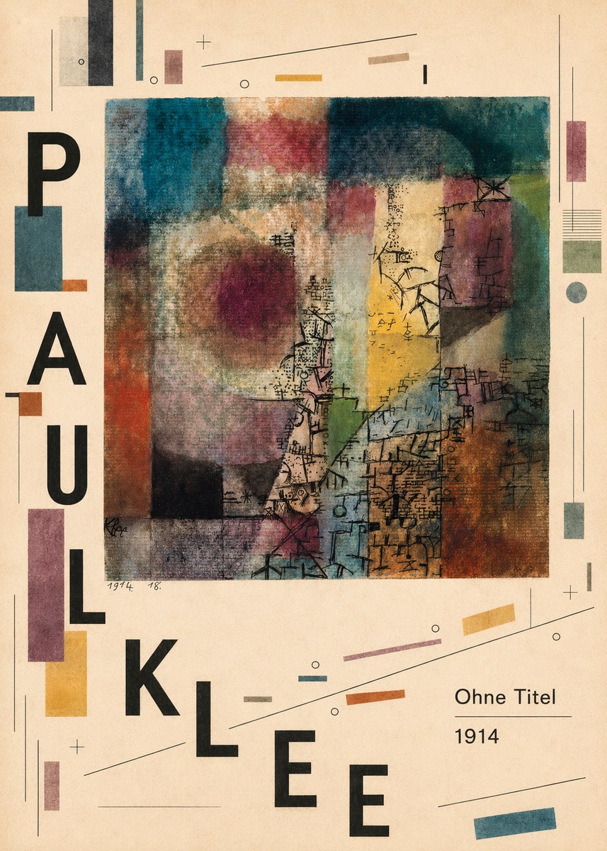 Paul Klee Ohne Titel I No6 - Plakat