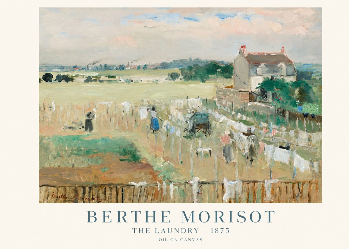 Berthe Morisot The Laundry - 1875 No1 - Plakat