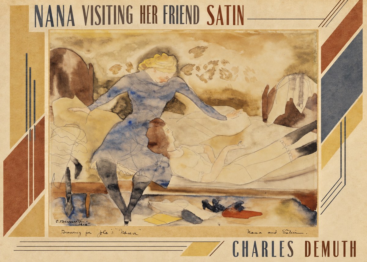 Charles Demuth Nana Visiting Her Friend Satin No3 - Plakat