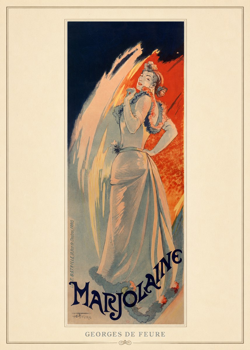 Georges de Feure Marjolaine No4 - Plakat