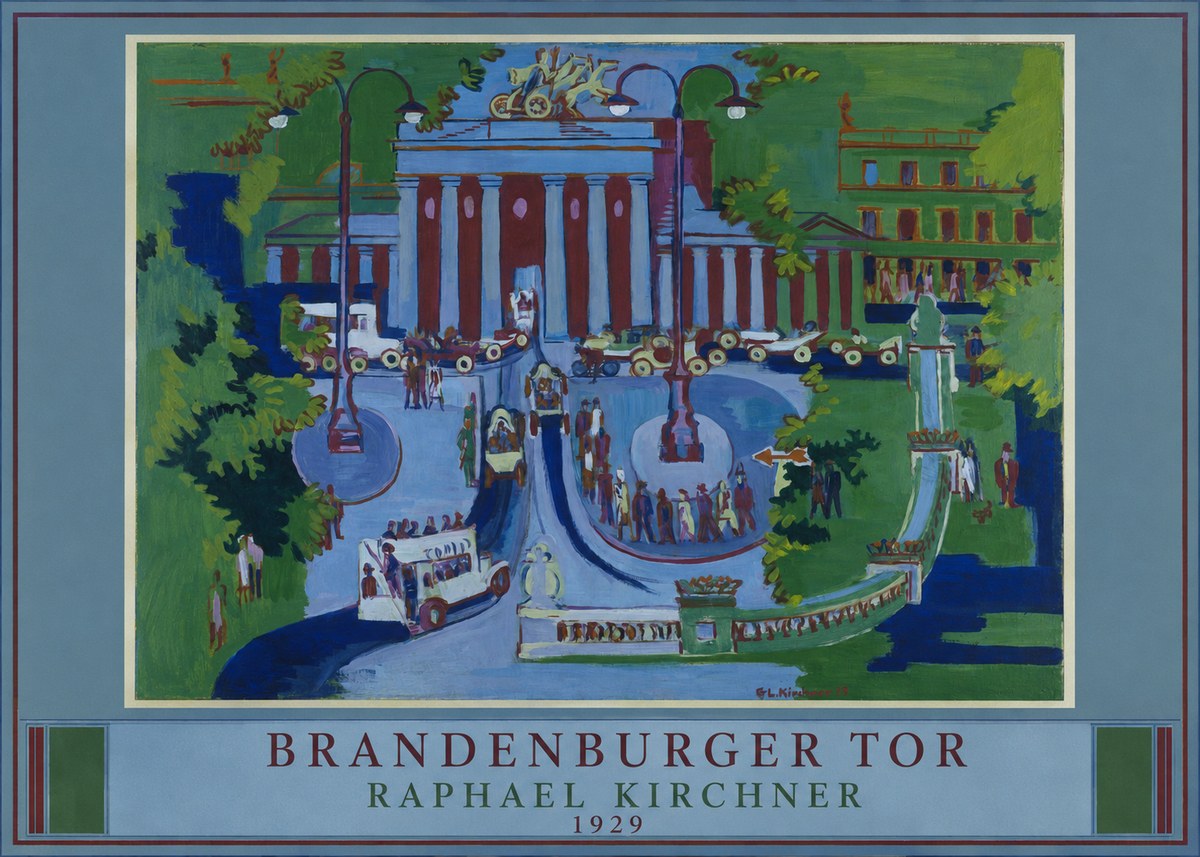 Raphael Kirchner Brandenburger Tor 1929 No4 - Plakat