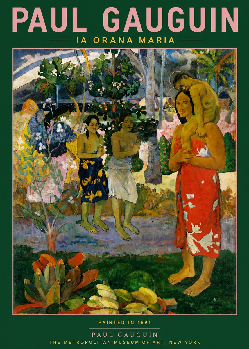Paul Gauguin Ia Orana Maria No5 - Plakat