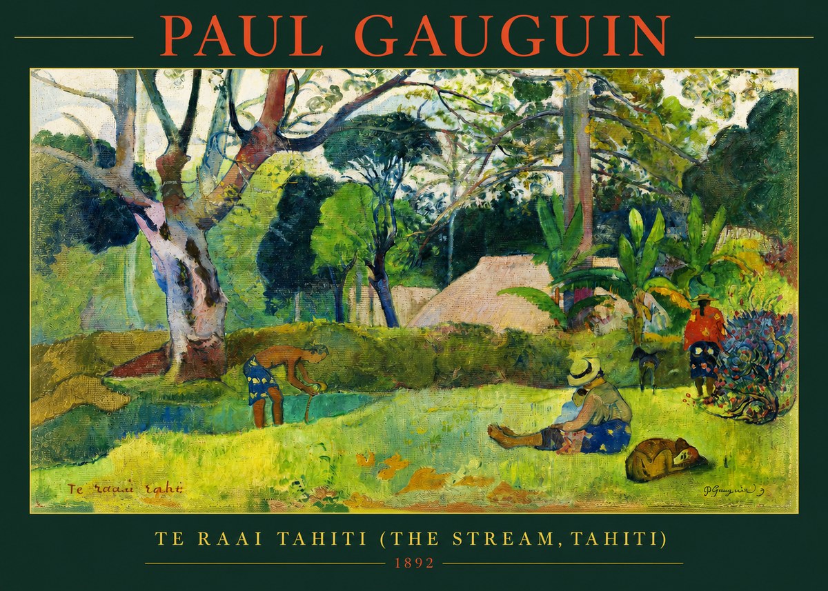 Paul Gauguin Te Ra'ai Rahi (the Great Pond) No3 - Plakat