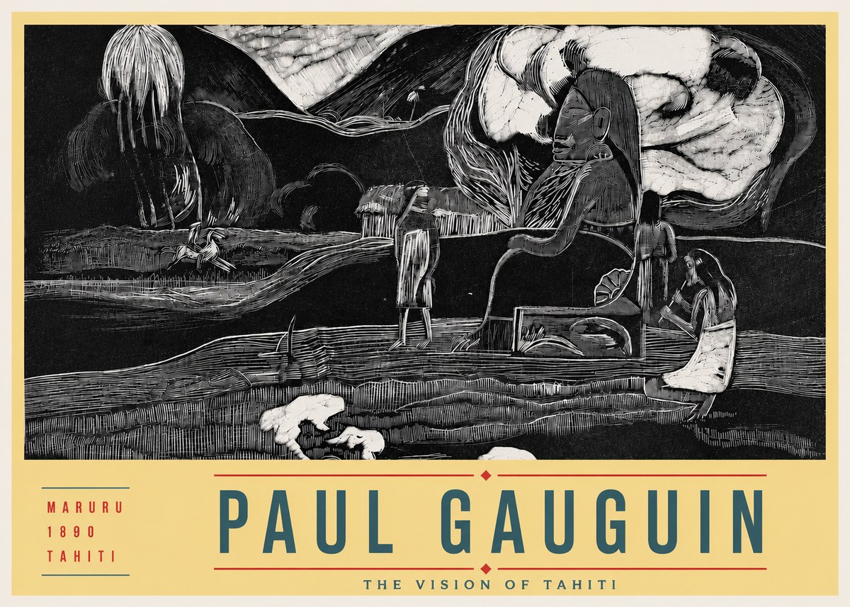 Paul Gauguin Maruru No4 - Plakat