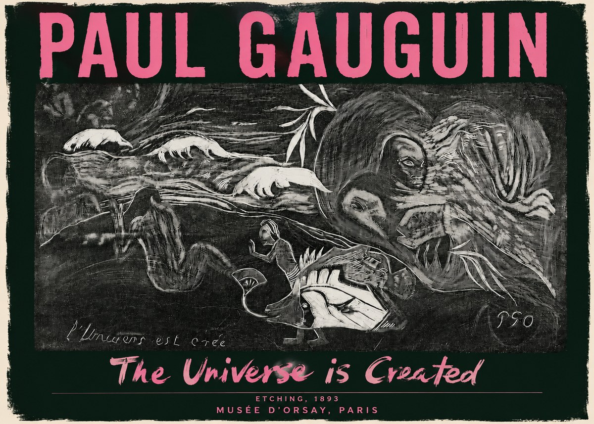 Paul Gauguin The Universe Is Created I No3 - Plakat