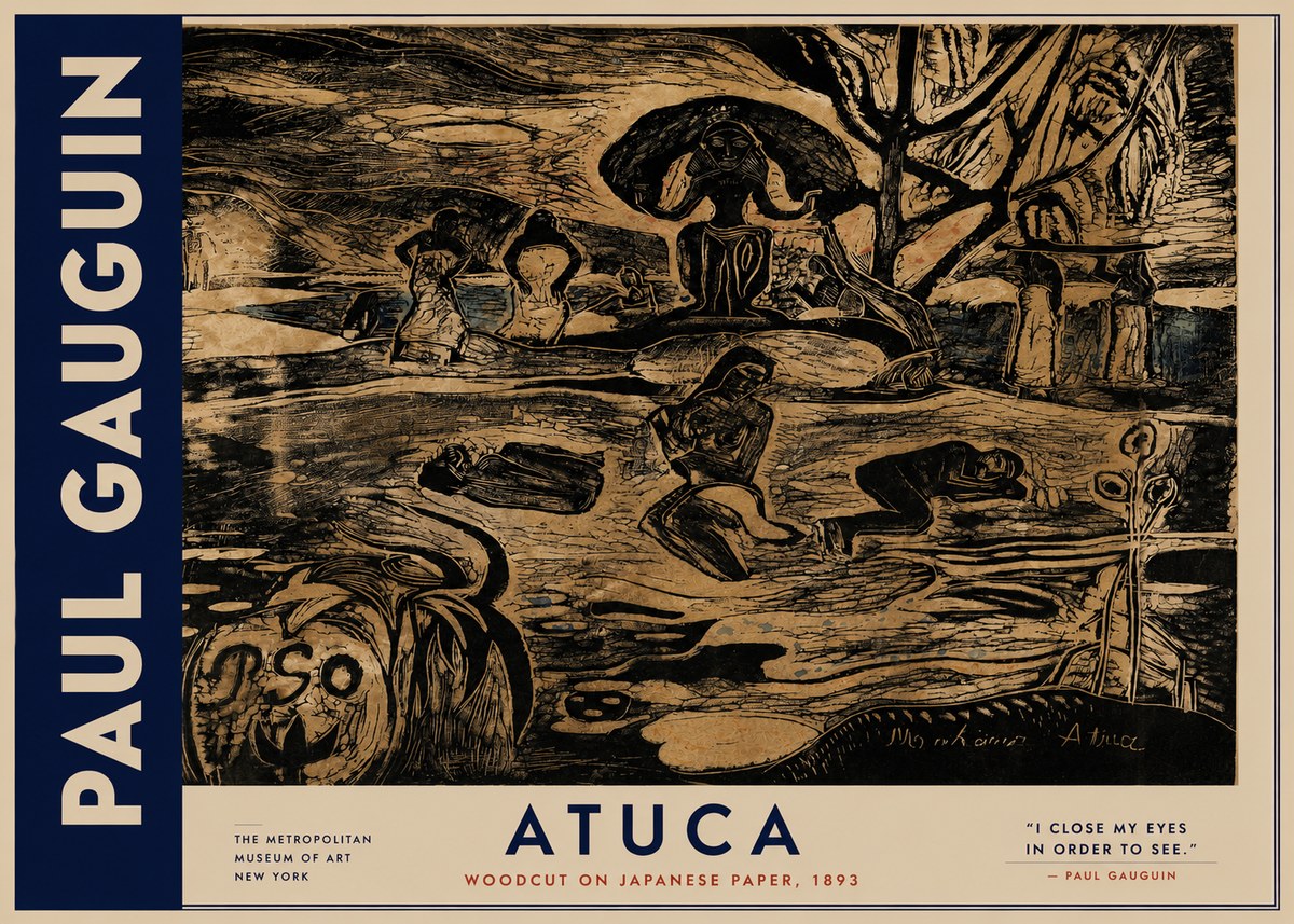 Paul Gauguin Atuca No3 - Plakat