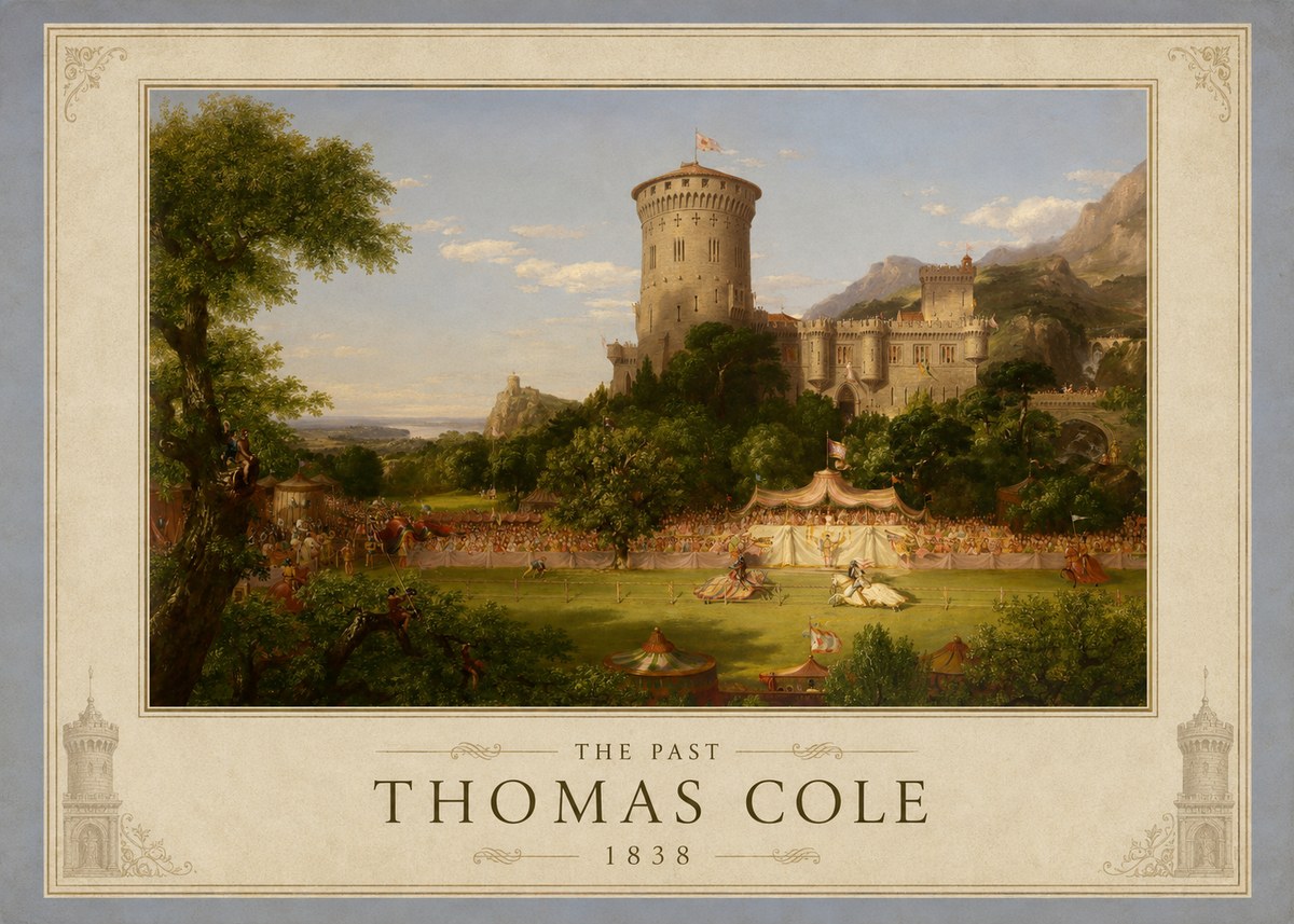 Thomas Cole The Past No1 - Plakat