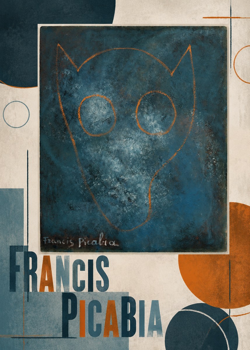 Francis Picabia Abstract Head No2 - Plakat