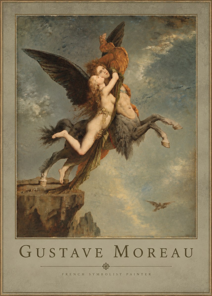 Gustave Moreau The Chimaera No4 - Plakat