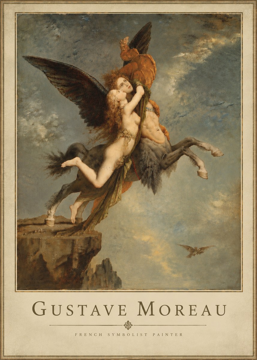 Gustave Moreau The Chimaera No5 - Plakat