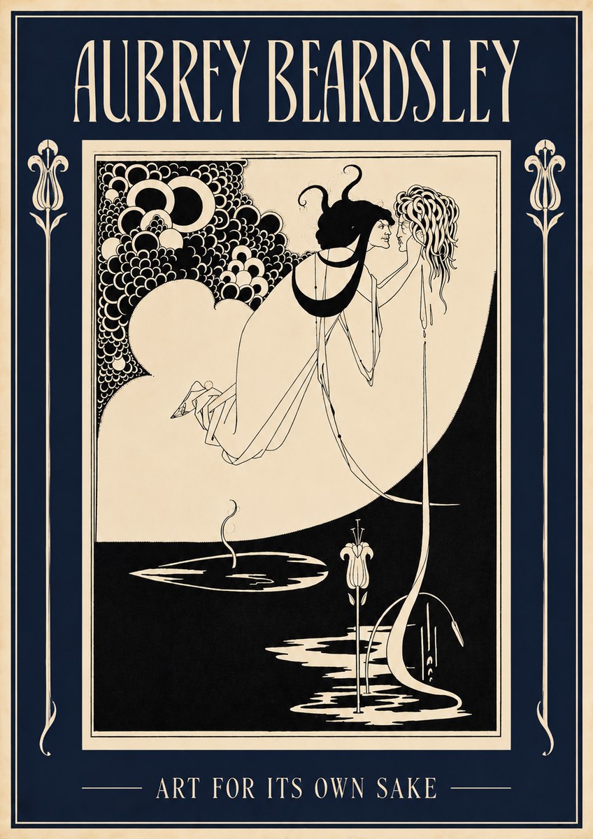 Aubrey Beardsley Art for Its Own Sake No2 - Plakat