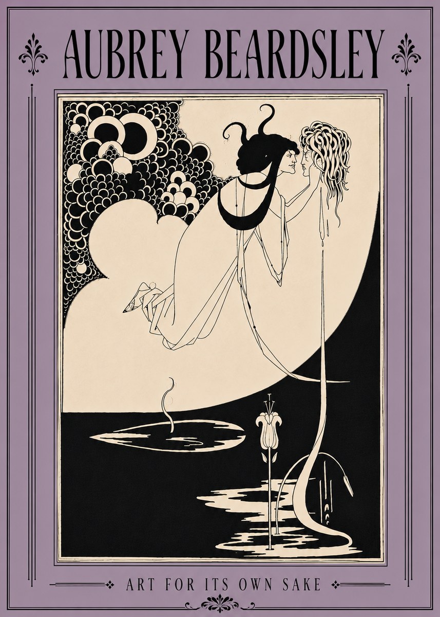 Aubrey Beardsley Art for Its Own Sake No6 - Plakat