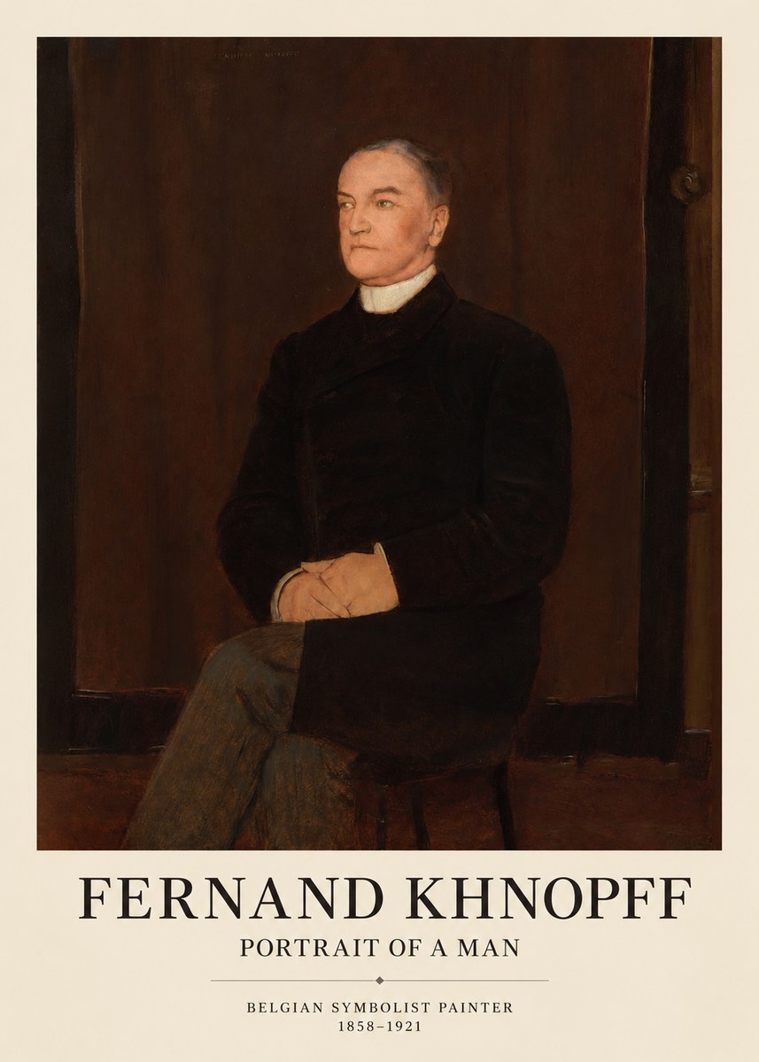 Fernand Khnopff Portrait of a Man No1 - Plakat