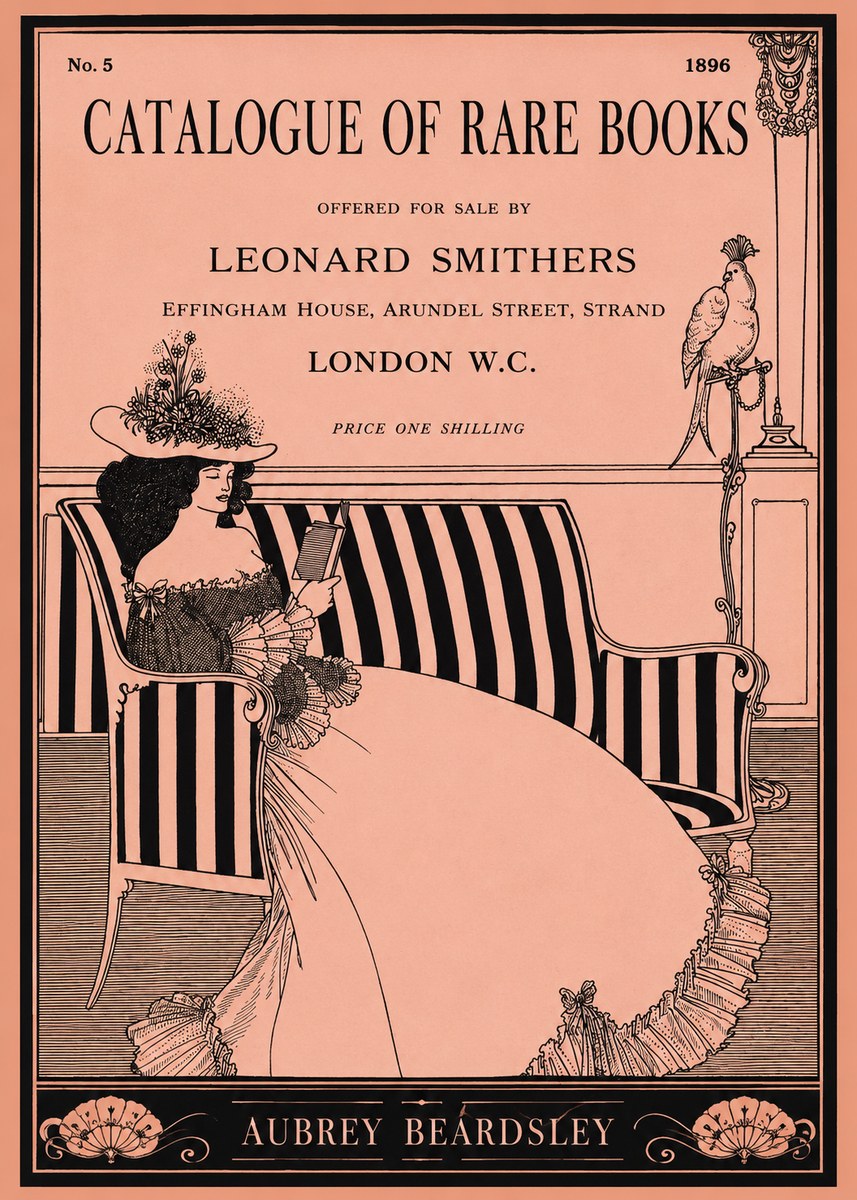 Aubrey Beardsley Catalogue of Rare Books No1 - Plakat
