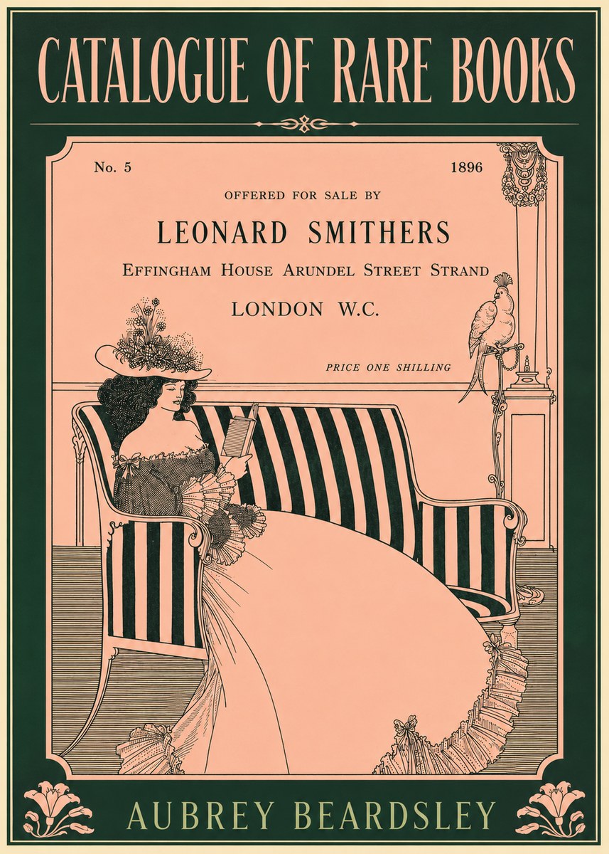 Aubrey Beardsley Catalogue of Rare Books No5 - Plakat