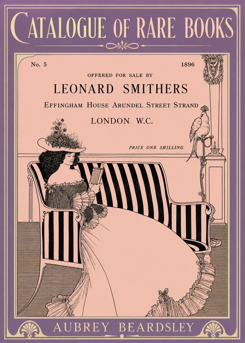 Aubrey Beardsley Catalogue of Rare Books No6 - Plakat