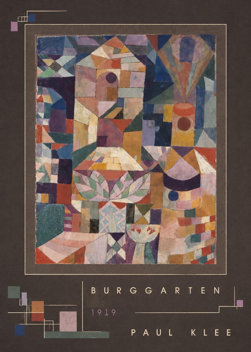 Paul Klee Burggarten No3 - Plakat