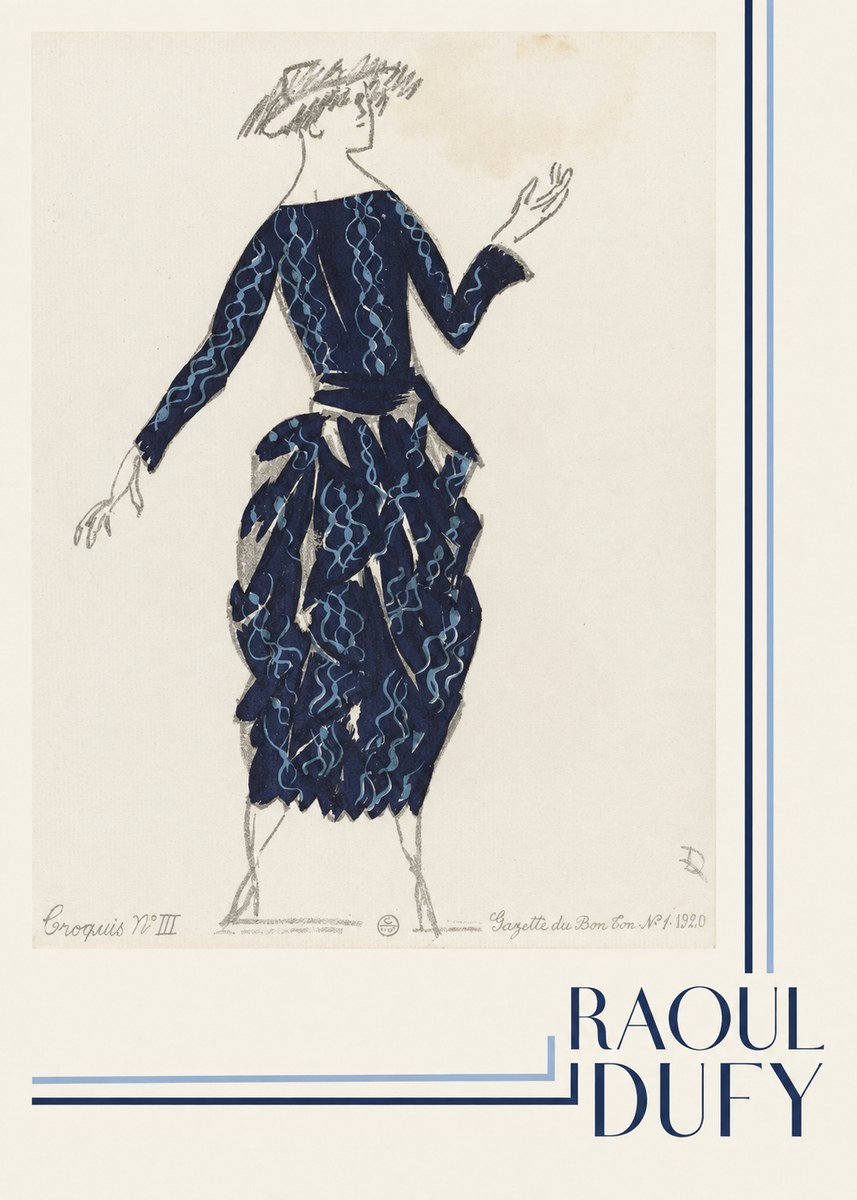 Raoul Dufy Croquis N°iii No4 - Plakat